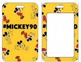 ID Card Badge Holder - Mickey & Friends - Mickey Mouse #MICKEY90 Yellow Pattern