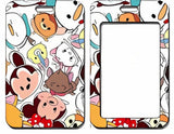 ID Card Badge Holder - Disney Tsum Tsum - Character Pile White