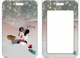 ID Card Badge Holder - Mickey & Friends - Minnie Mouse On Beach With Glitter