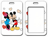 ID Card Badge Holder - Mickey & Friends - Mickey And Minnie Kissing With Hearts