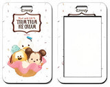 ID Card Badge Holder - Disney - Tsum Tsum Ice Cream Characters