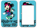 ID Card Badge Holder - Mickey & Friends - Minnie Mouse Posing With Text