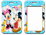 ID Card Badge Holder - Mickey & Friends - Mickey And Minnie Mouse With Pluto