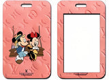 ID Card Badge Holder - Mickey & Friends - Mickey And Minnie On A Swing