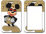 ID Card Badge Holder - Mickey & Friends - Mickey Mouse In Gucci Monogram Style