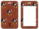 ID Card Badge Holder - Mickey & Friends - Mickey Mouse On Louis Vuitton Monogram Brown