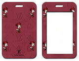 ID Card Badge Holder - Mickey & Friends - Minnie Mouse On Louis Vuitton Monogram Red
