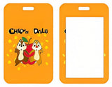 ID Card Badge Holder - Mickey & Friends - Chip 'n' Dale With Apple And Text