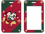 ID Card Badge Holder - Mickey & Friends - Mickey & Minnie Christmas Holiday Scene