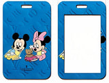 ID Card Badge Holder - Mickey & Friends - Baby Mickey And Minnie With Teddy Bear