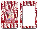 ID Card Badge Holder - Mickey & Friends - Baby Minnie Mouse On Dior Oblique Pattern
