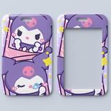 ID Card Badge Holder - Sanrio - Kuromi Purple Pink Stars ID Card