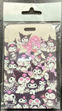 ID Card Badge Holder - Sanrio - Kuromi And My Melody Crowd Pattern - foto real del paquete