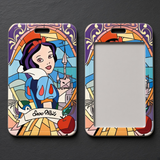 ID Card Badge Holder - Snow White and the Seven Dwarfs - Snow White Stained Glass Art