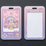 ID Card Badge Holder - Pokemon - Pikachu, Jigglypuff, Eevee, Mimikyu On Gameboy