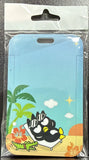 ID Card Badge Holder - Badtz-Maru - Badtz-Maru And Friend Relaxing On Beach - foto real del paquete