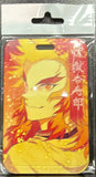 ID Card Badge Holder - Demon Slayer - Kyojuro Rengoku Smiling, Fiery Hair, Golden Background - foto real del paquete