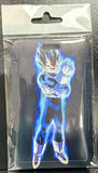 ID Card Badge Holder - Dragon Ball - Vegeta Ultra Ego Blue Aura Punch - foto real del paquete