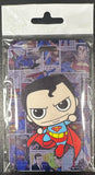 ID Card Badge Holder - DC Comics - Chibi Superman Flying Comic Book Panels - foto real del paquete