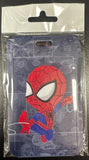 ID Card Badge Holder - Marvel - Chibi Spider-Man Swinging On Web Blue Comic - foto real del paquete