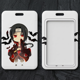 ID Card Badge Holder - Naruto - Chibi Itachi Uchiha With Black Crows