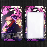 ID Card Badge Holder - Jujutsu Kaisen - Yuji Itadori And Sukuna Purple Art