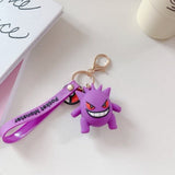 3D PVC Figure Keychain - Pokémon - Gengar With Red Eyes And A Wide Smile
