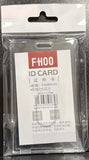 ID Card Badge Holder - Solid Clear - foto real del paquete
