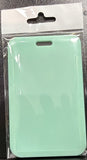 ID Card Badge Holder - Solid Mint Green - foto real del paquete