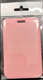 ID Card Badge Holder - Solid Light Pink - foto real del paquete