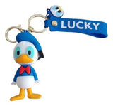 3D PVC Figure Keychain - Disney - Donald Duck With Lucky Strap