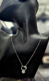 Hello Kitty Zircon Sterling Silver Necklace - real photo