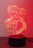 3D LED Night Light - Frozen - Elsa and Anna