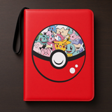Card Binder - Pokémon - Poké Ball With Characters Red (4-Pocket Zip)