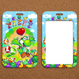 ID Card Badge Holder - Super Mario - Yoshi And Friends With Fruits And Eggs