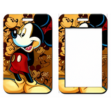 ID Card Badge Holder - Mickey & Friends - Mickey Mouse Smiling On Brown Background