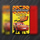 ID Card Badge Holder - Cars - Lightning McQueen race car