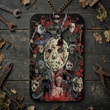 ID Card Badge Holder - Friday the 13th - Multiple Jason Voorhees masks