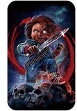 ID Card Badge Holder - Horror - Chucky doll with knife