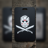 ID Card Badge Holder - Friday the 13th - Jason Voorhees mask and machetes