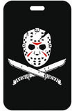 ID Card Badge Holder - Friday the 13th - Jason Voorhees mask and machetes