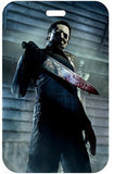 ID Card Badge Holder - Halloween - Michael Myers holding knife