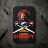 ID Card Badge Holder - Horror - Chucky with scissors and clown