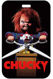 ID Card Badge Holder - Horror - Chucky with scissors and clown