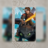 ID Card Badge Holder - How to Train Your Dragon - Hiccup riding Toothless