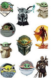 ID Card Badge Holder - Star Wars - Grogu and The Mandalorian Grogu Helmet Emerging