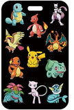 ID Card Badge Holder - Pokémon - Various Pokémon characters Scattered Pokémon On Black