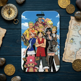ID Card Badge Holder - One Piece - Straw Hat Pirates crew Standing Straw Hats Group Shot