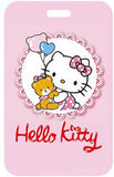 ID Card Badge Holder - Sanrio - Hello Kitty with teddy bear Lace-Framed Kitty Holding Bear, Balloons