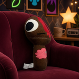 Plush - Sprunki - Brown One-Eyed Figure With Red Hair